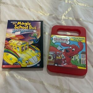 Clifford The Big Red Dog and the magic school bus dvds - GUC